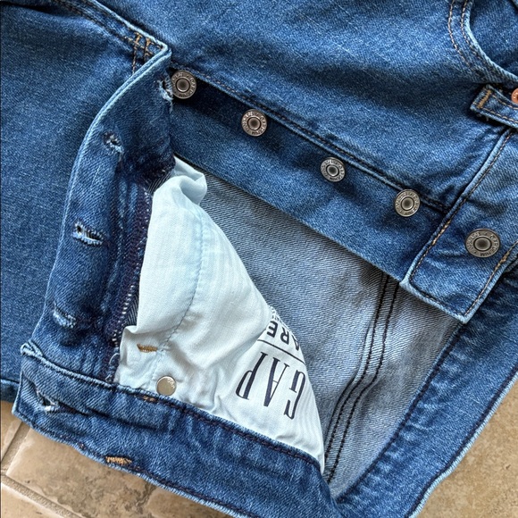Gap cheeky straight high rise jeans 27 4T 4 tall button fly inseam 30" - Picture 6 of 11